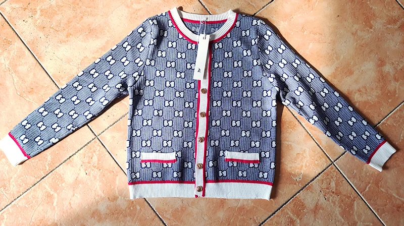 P Ammy шерстяной толстый кардиган с бантом женский длинный рукав вязаный свитер