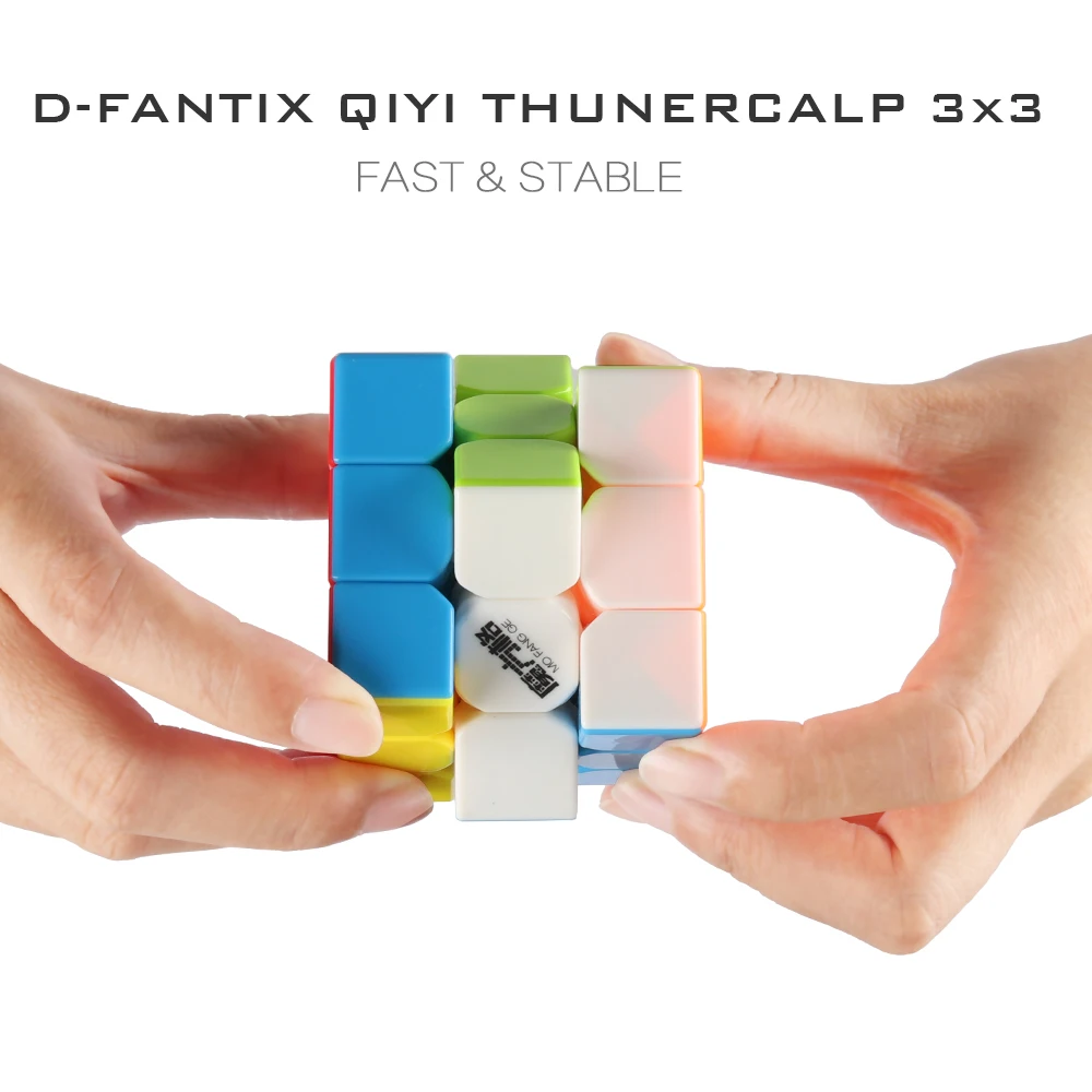 Скоростной кубик D FantiX Qiyi Mofangge Thunderclap 3x3 без наклеек гладкая Волшебная фотография