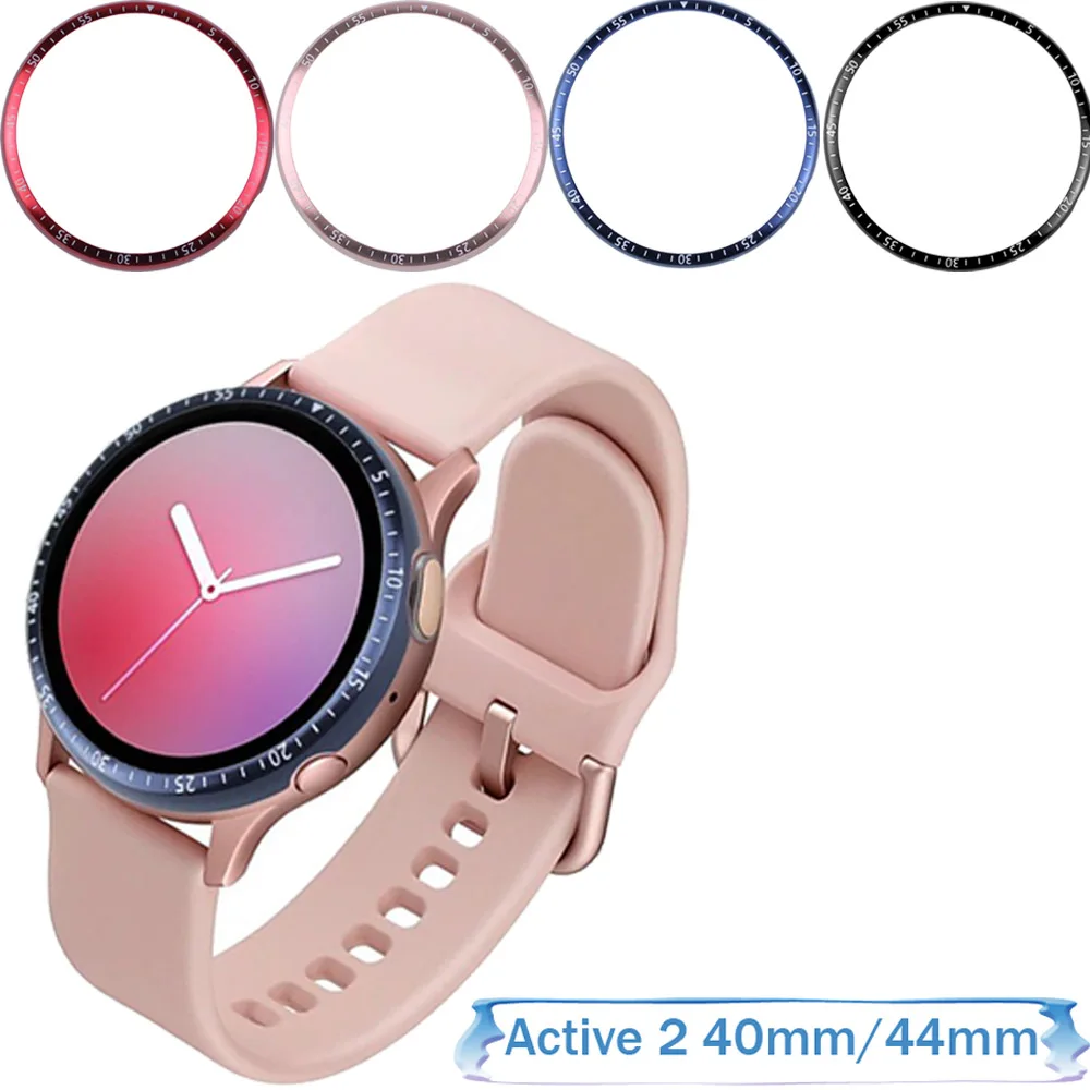 Чехол для Samsung Galaxy Watch active 2 40 мм 44 протектор с кольцом-ободком аксессуары клейкий