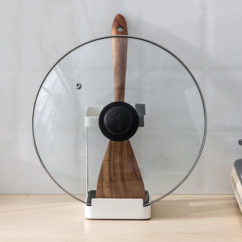 Креативная кастрюля с крышкой для крышек кастрюль стеллаж ложка полка