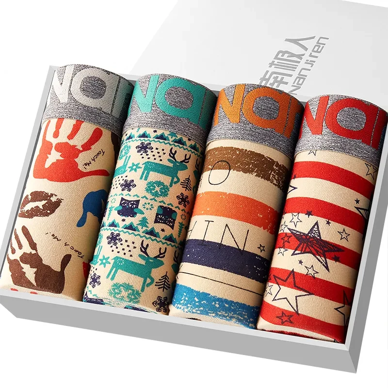 Men's Underwear Cotton Boxers Sexy Boxers Men's Underpants Comfortable Breathable Underwear