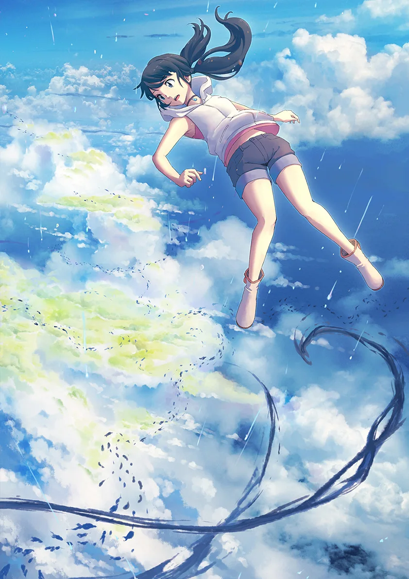 E171 Makoto Shinkai японское аниме фильм выветривание с вами покрытый плакат и печать белая бумага картина Decorativefor домашний декор - Цвет: E171