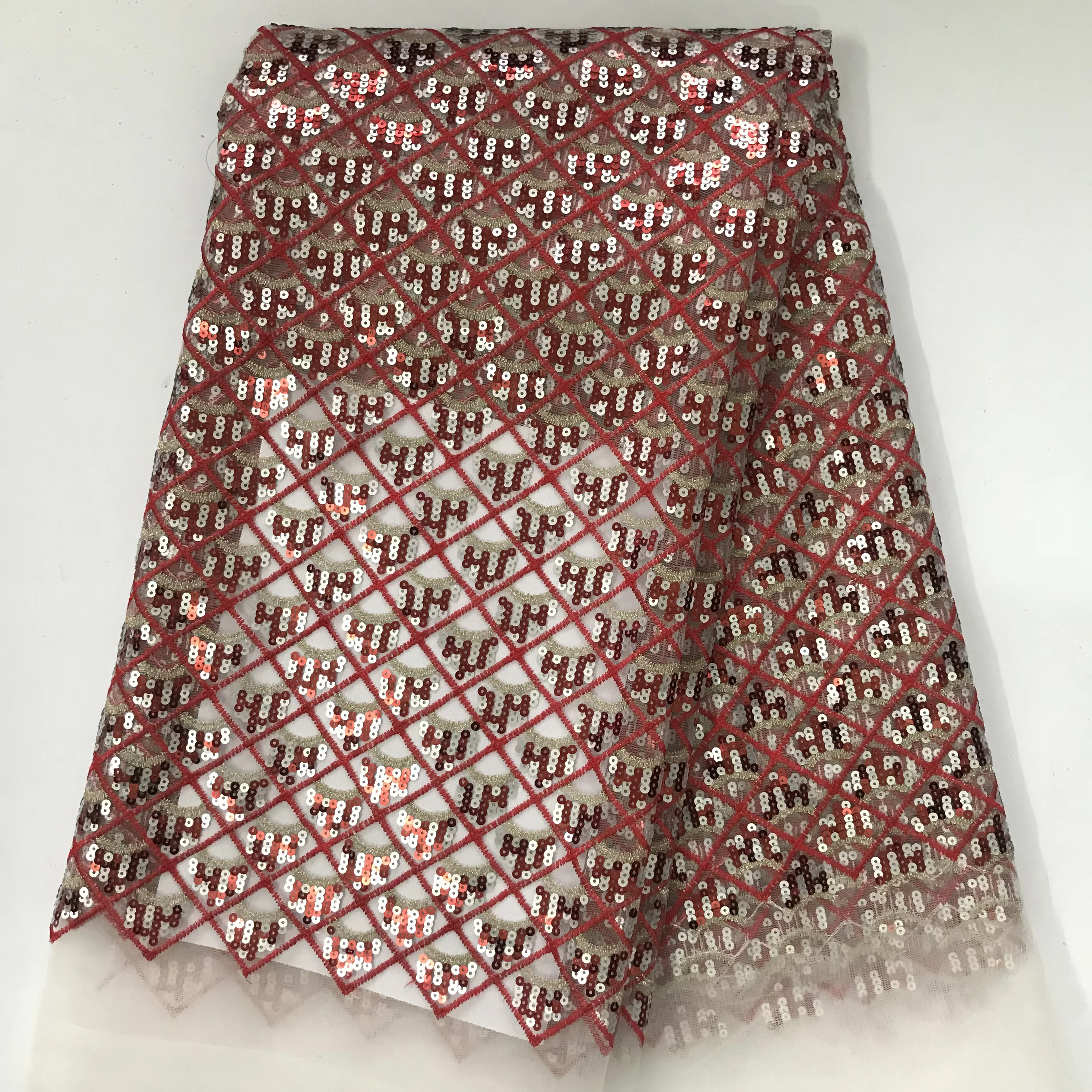 Французское кружево африканская кружевная ткань с блестками химическая сетка