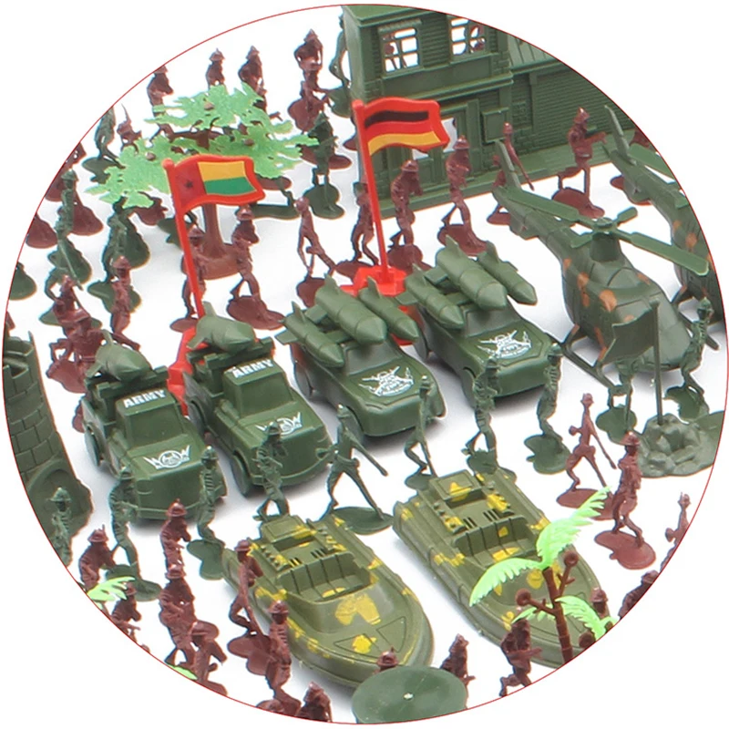 Военная пластиковая модель WW2 4 см 519 шт./компл. Набор для игры игрушечная