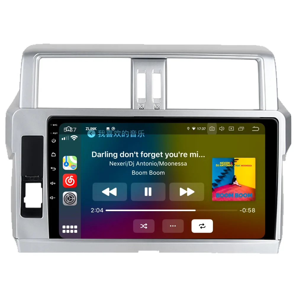 Для Toyota Prado 150 2014 2015 2016 Android 10 автомобильный магнитофон GPS + ГЛОНАСС Wifi Mirror Link 4G Bluetooth