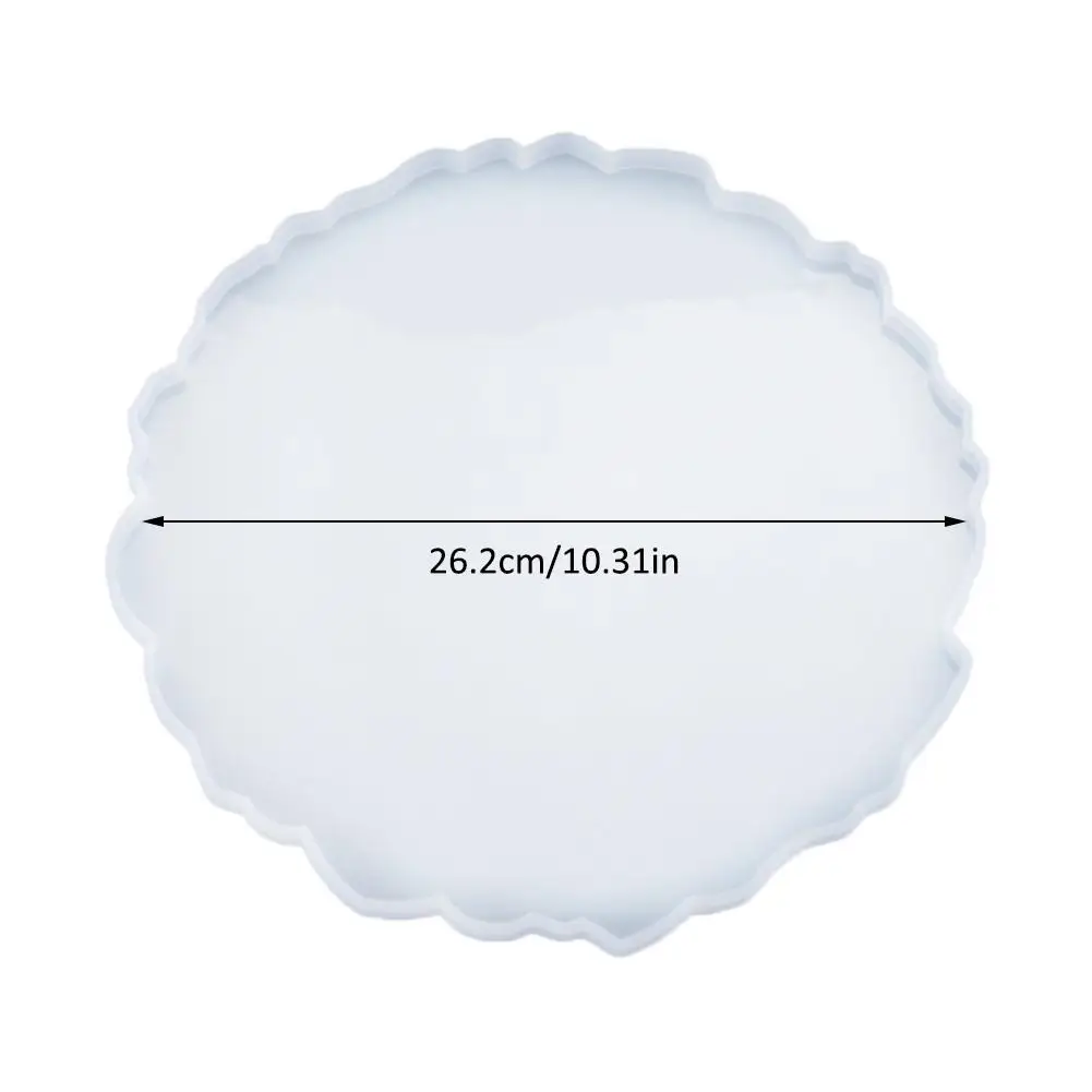 

Irregular Epoxy Mould Silicone Resin Mold Reusable Platter Fruit Serving Tray Crystal For Desktop DIY Crafts