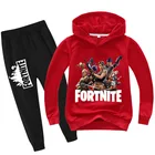 Новая детская одежда Fortnite, детские толстовки с капюшоном и штаны, комплекты одежды, модные толстовки для мальчиков и девочек, одежда для игры, весна-осень