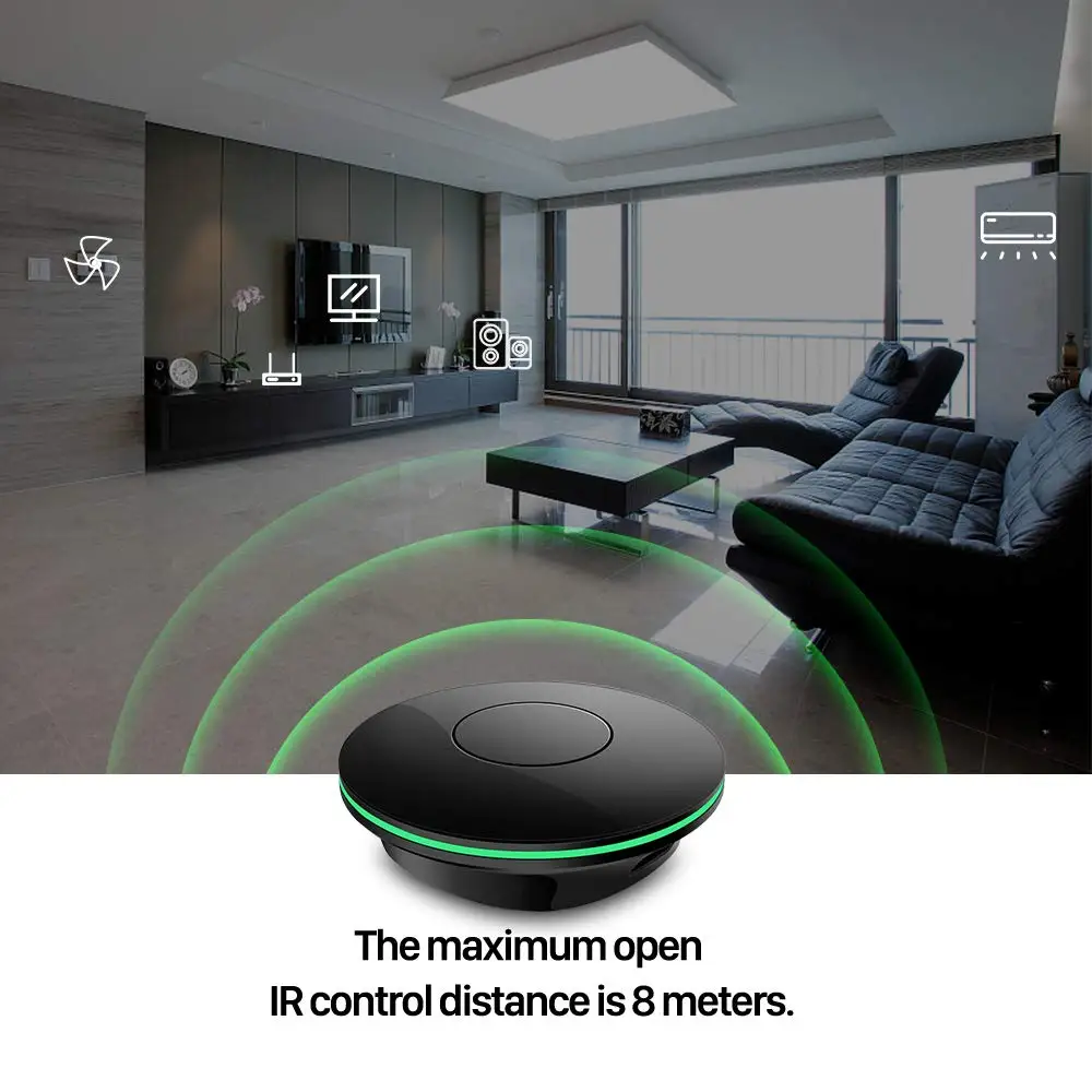 Wifi smart ir управление кондиционер ТВ квадратный вентилятор ТВ Универсальный ИК пульт дистанционного управления Лер приложение Smart Life Совместимость Google Alexa iFTTT