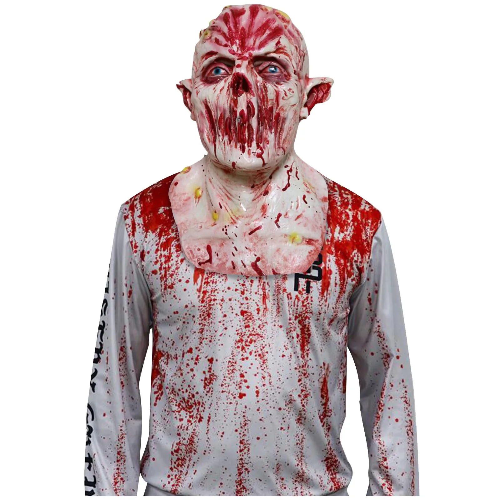 Удобная маска на голову в виде черепа для Хэллоуина взрослых уличная страшная