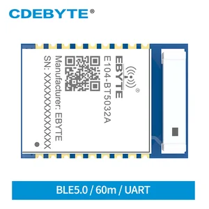 Модуль приемопередатчика Bluetooth nRF52832, серийный для BLE E104-BT5032A SMD, керамическая антенна, 4 дБм, BLE5.0, беспроводной приемник-передатчик