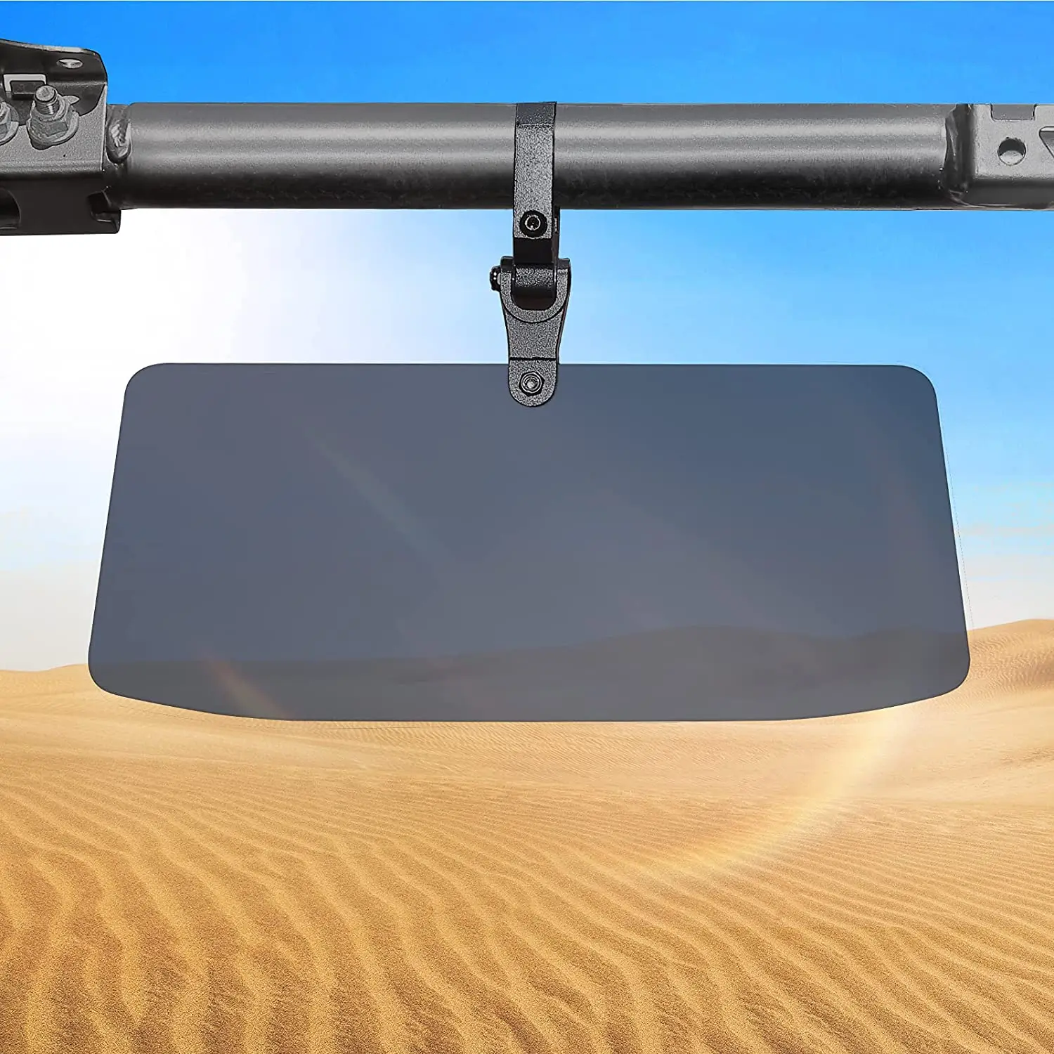 

For Can Am Maverick X3 UTV Universal Polarized Sun Visor 1.5"-2" for Polaris RZR 800 900 1000 XP Ranger for Jeep Wrangler