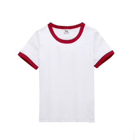 DE PEACH 2023 летняя футболка для маленьких мальчиков с коротким рукавом, хлопковая Повседневная футболка для девочек, детские модные цветные топы, детская одежда