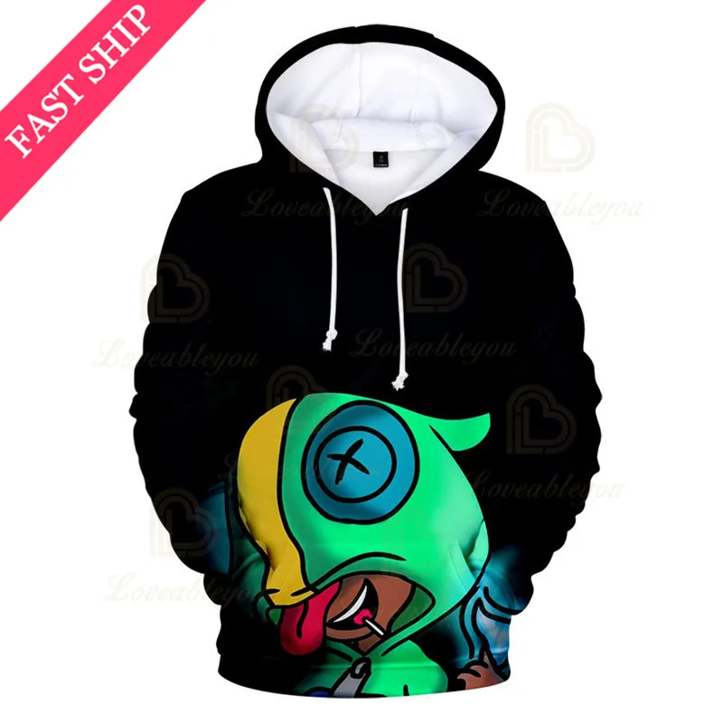 

Browlers Sudaderas GENE and Star, Carl Shoot Game 3D Hoodies Sweatshirt Children Crow Kids MAX Child Tops Girls Boys Clothing