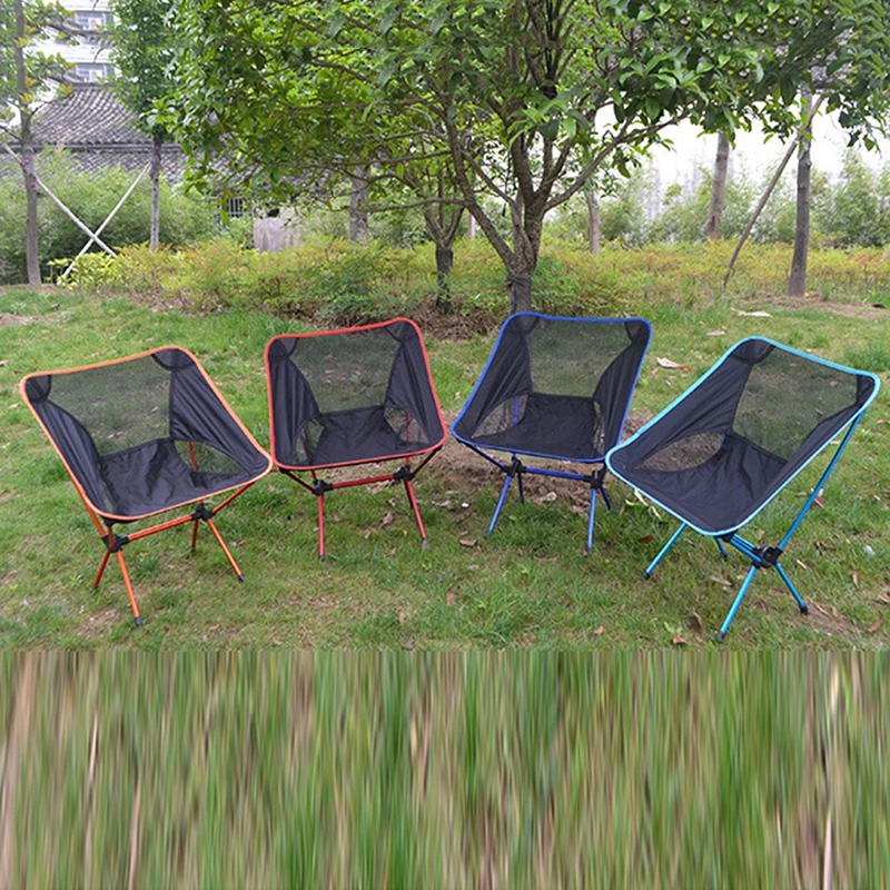 

Lightweight Folding Beach Chairs Outdoor Portable Camping Chair For Hiking Fishing Picnic Barbecue Vocation Casual Garden Chairs