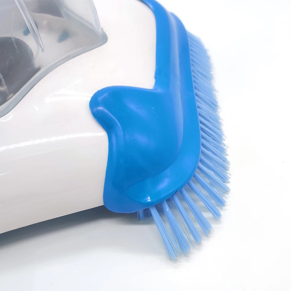 

Pool Cleaning Brush Vacuum Suction Head Transparent Pentagon Shape With Weighted Base Brush Cleaner For Removes Debris