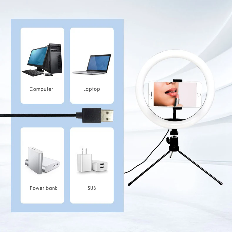 Кольцевой светильник для селфи 26 см|Макро- и кольцевые светильники| |