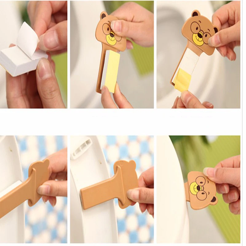 Toilet cover Multi-animal Shape Cartoon Large Portable Toilet Handle Uncovering Device