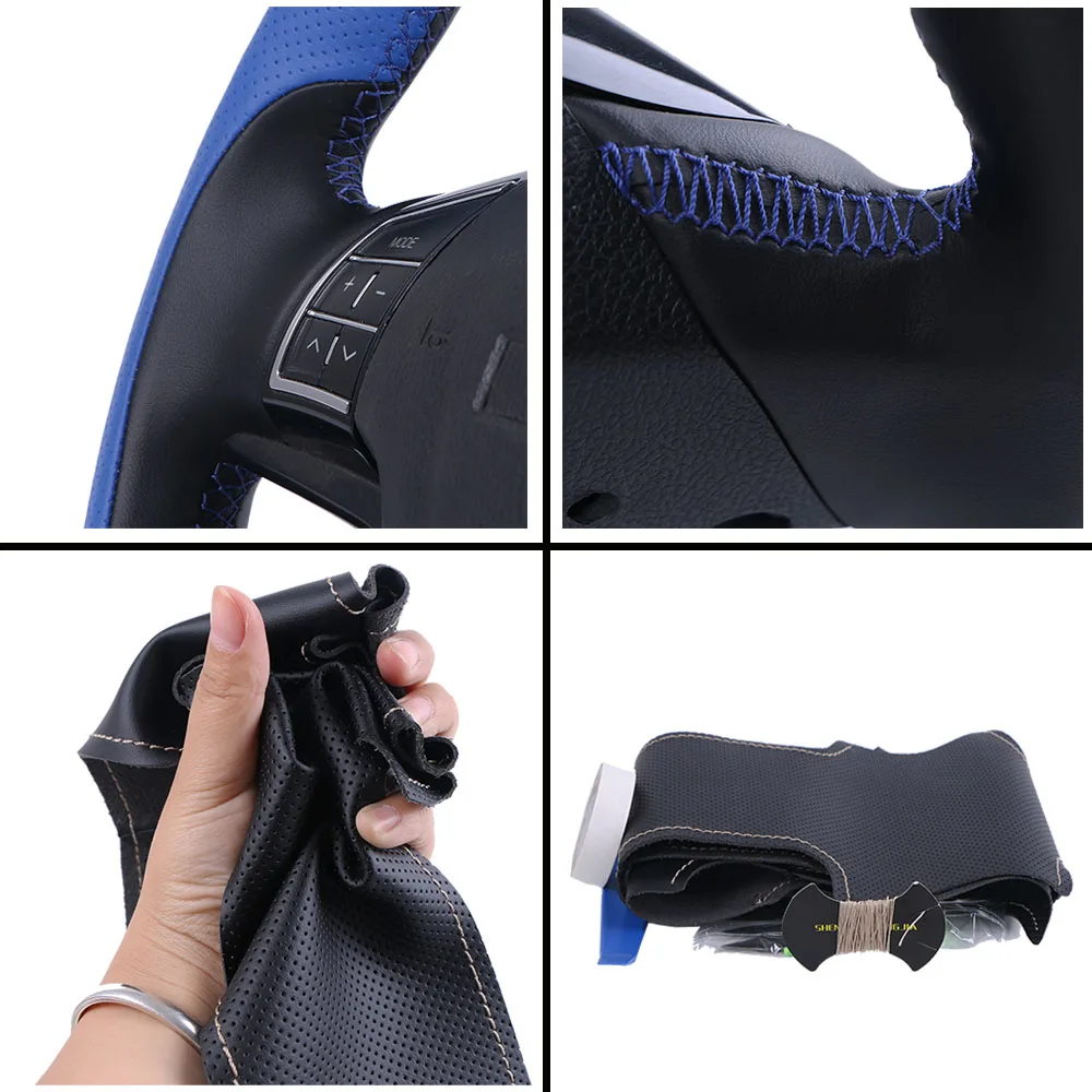 Чехол рулевого колеса автомобиля волоконная кожа для Land Rover Freelander 2 2007