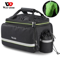 west biking waterproof bike bag 3 in 1 mtb road bicycle bag large capacity travel luggage carrier saddle seat panniers
