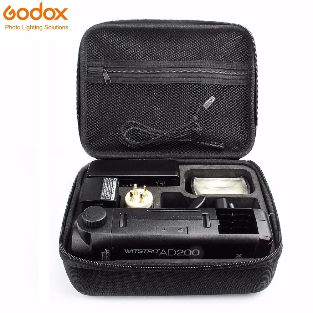 Карманная вспышка Godox AD200 TTL 2 4G HSS 1/8000s двойная головка 2900 Вт с батареей мАч