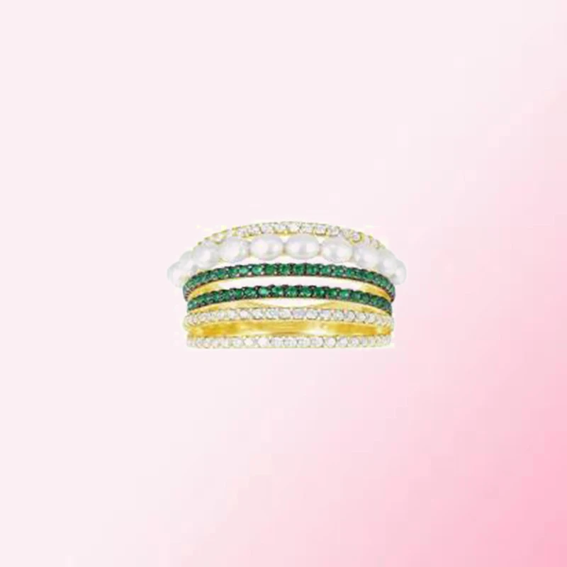 

1:1 Make 925 Sterling Silver Custom Tribal Culture Contrast Color Fashion Exquisite Ring