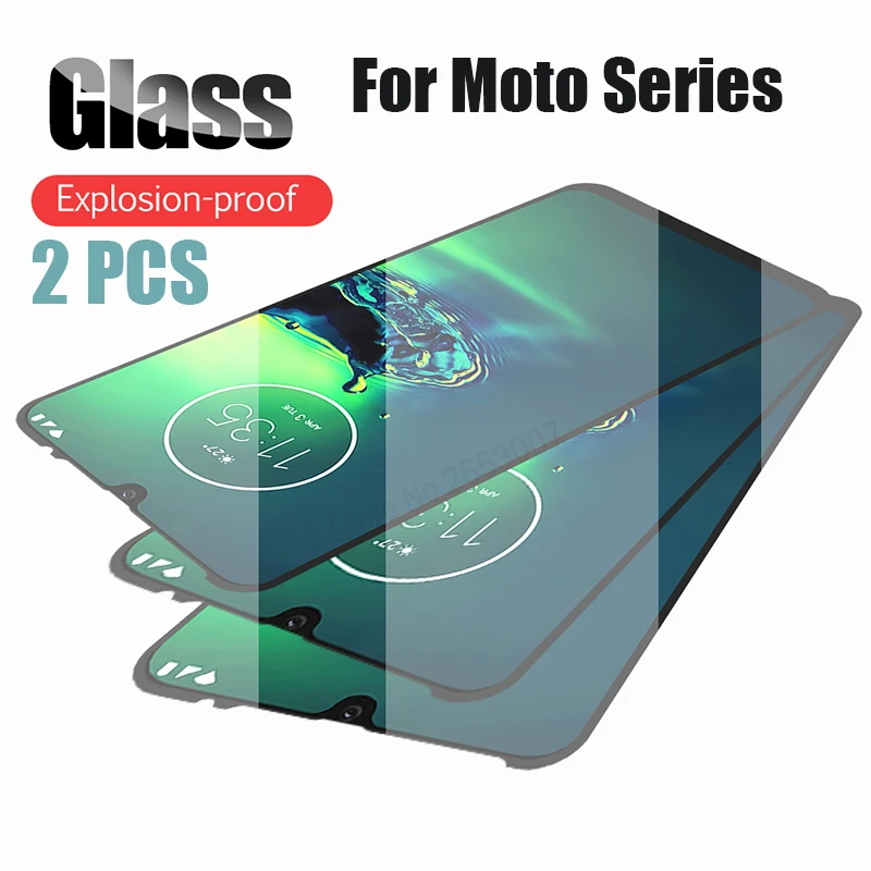 2 шт. закаленное стекло для Moto G8 G7 Plus One Zoom E6 E5 Macro P30 Z3 Z2 Play Защитное экрана Motorola