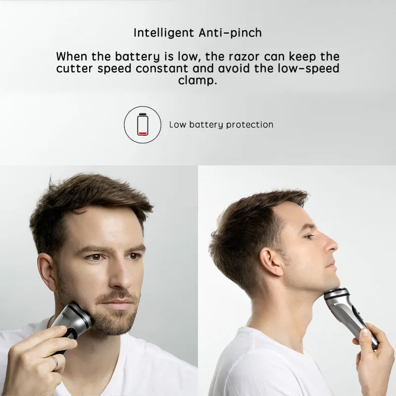 Электрическая бритва для лица Enchen BlackStone 3D электрическая бороды моющаяся USB Type C