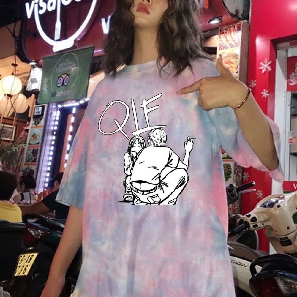 

Парные унисекс футболки Harajuku Eikichi Onizuka отличный учитель Onizuka повседневные модные футболки с коротким рукавом