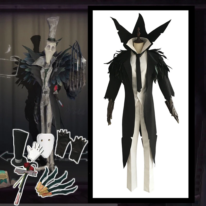 

Game Identity V Cosplay Costumes Hunter Jack Fog Osprey Black The Ripper Jack Cosplay Costume Halloween Party Anime Costume