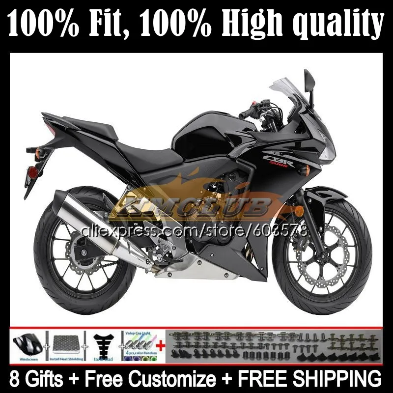 

Injection For HONDA CBR500 CBR 500 R 500R RR 500CC 11 12 13 14 15 91CL.29 CBR500R 2011 2012 2013 2014 2015 Fairing Gloss Black