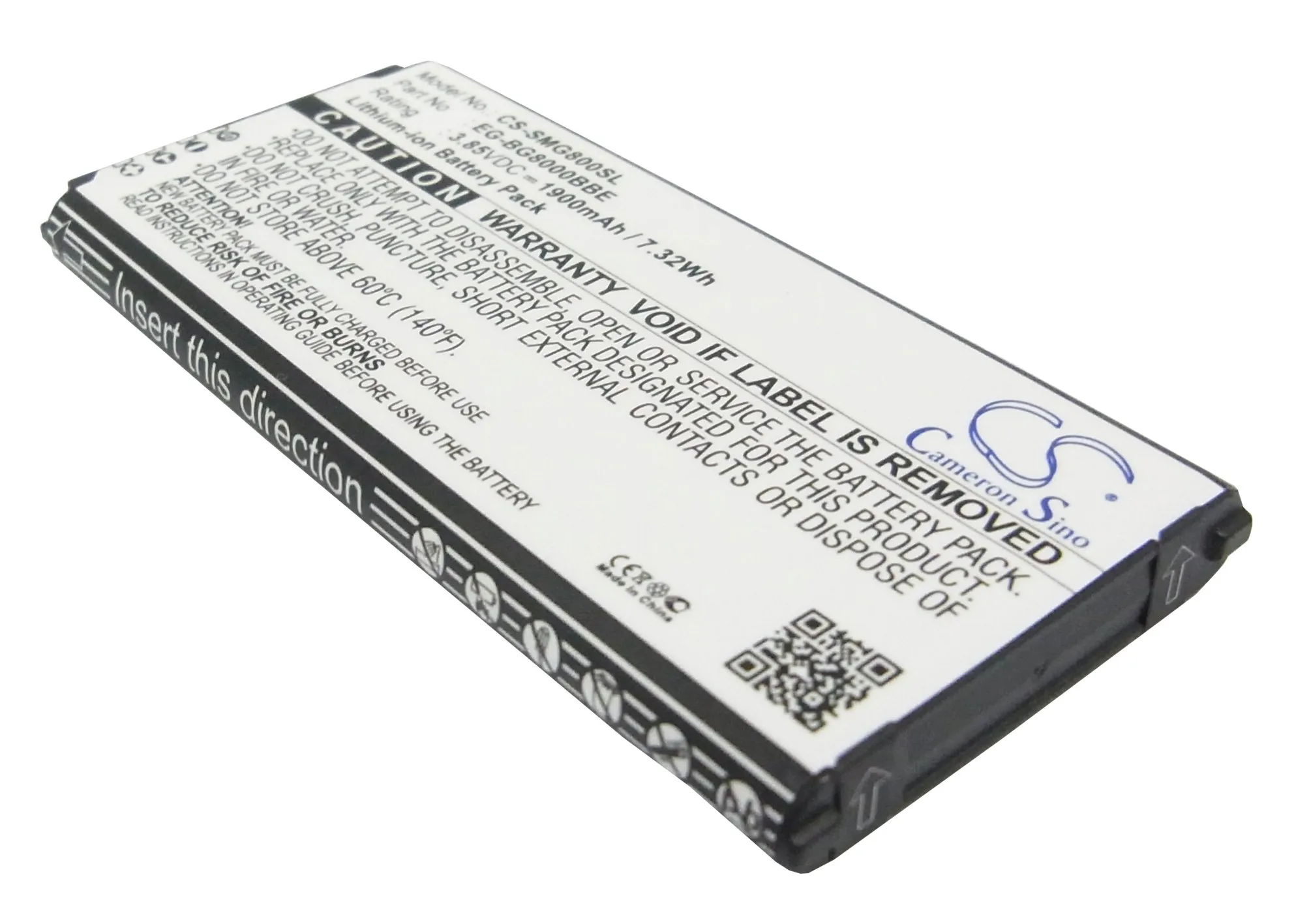

CS 1900mAh/7.32Wh battery for Samsung Galaxy S5 Dx, Galaxy S5 Mini, SM-G800, SM-G800F, SM-G800H, SM-G800R4