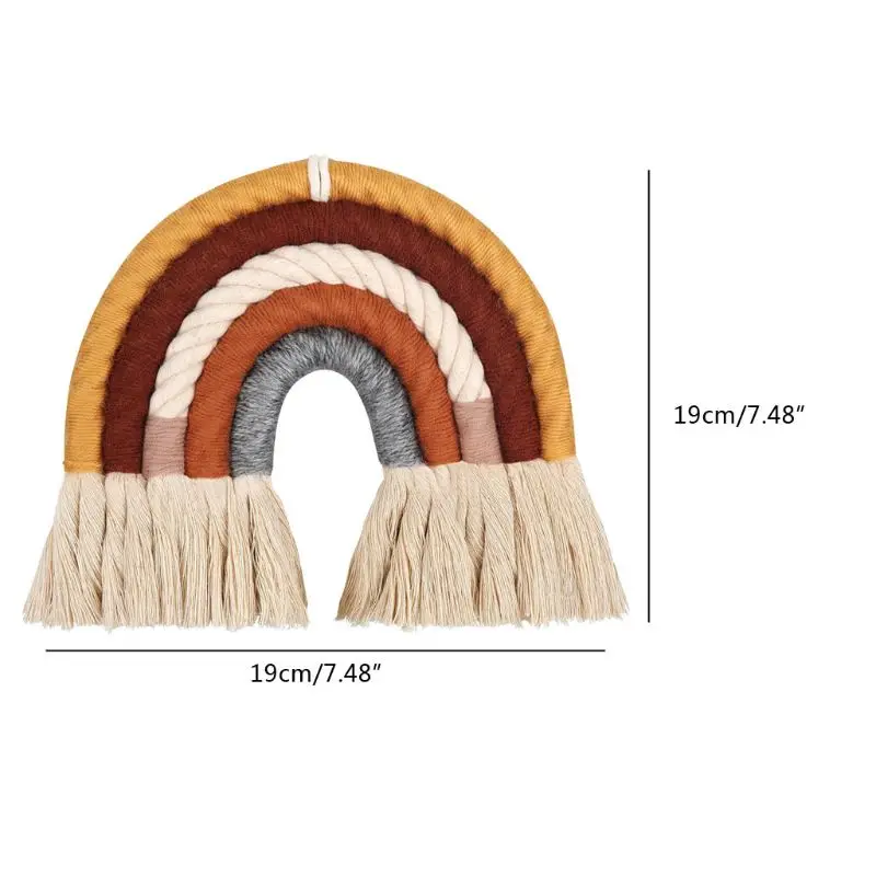 

Woven Rainbow Tapestry Wall Hanging Nordic Living Room Bedroom Wall Decoration