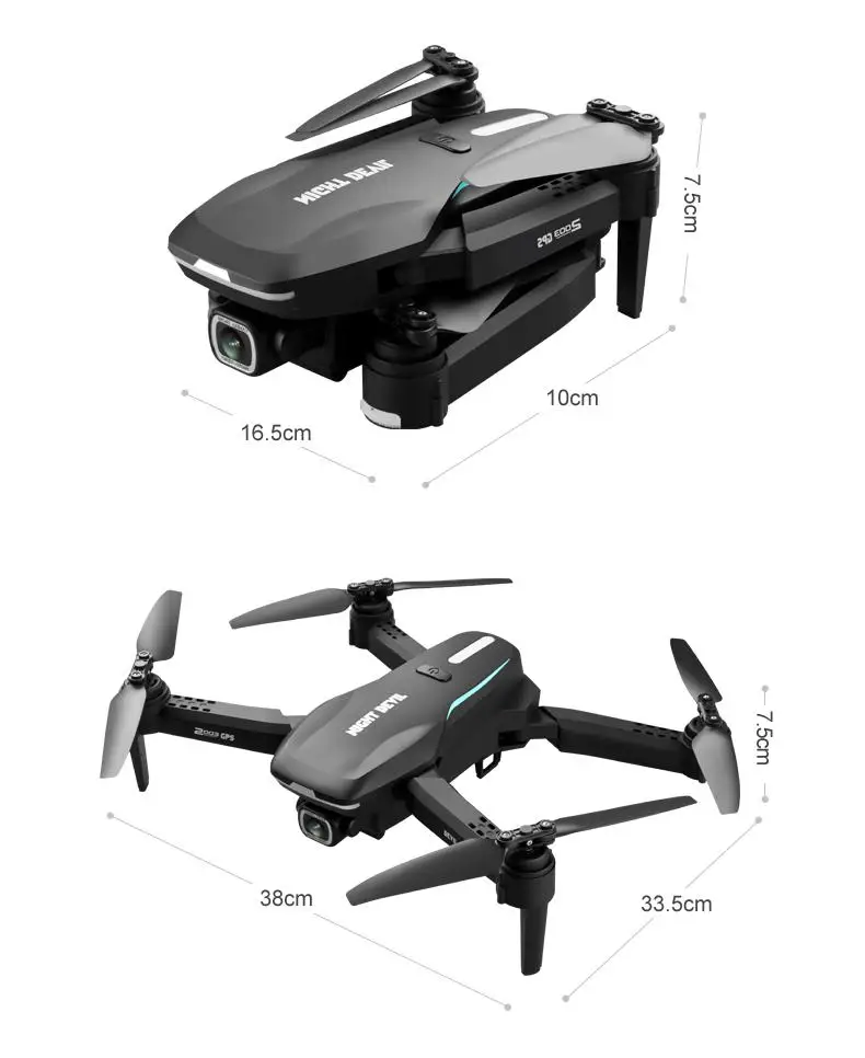 

Night Devil 2003 GPS With 4K 5G 1080P Ajustable Camera 15mins Flight Time Optical Flow Positioning Foldable RC Drone RTF