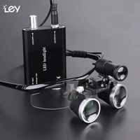 dentistry magnifying glass dental loupes illuminated headband magnifiers with led light professional dentist binoculars glasses