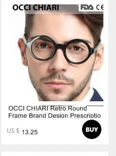 Оправа OCCI CHIARI, оправа для очков, мужские оправы по рецепту, ацетат, мужские Модные оправа для очков, оптические очки, черные W-COSCO