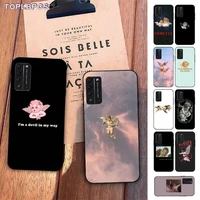 toplbpcs aesthetic cute art angle popular bling phone case for huawei honor 8 x 9 10 20 v 30 pro 10 20 lite view 7a 9lite play