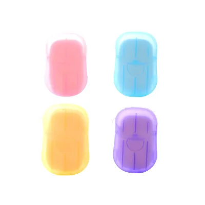 

Portable Disposable Boxed Soap Paper Make Foaming Scented Bath Washing Hands Mini Paper Soap Tablets Business Travel