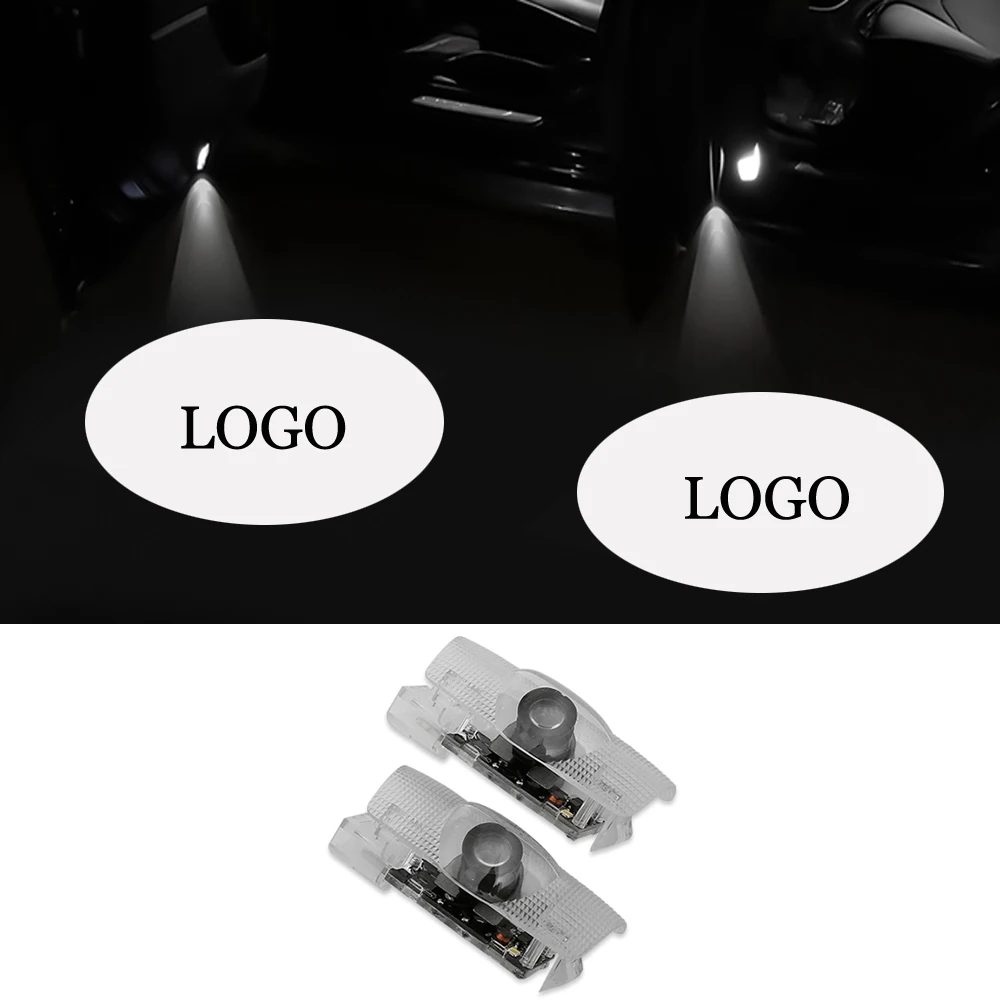 2 шт. интерьерные Легкие аксессуары подсветка дверей автомобиля для Lexus CIR логотип