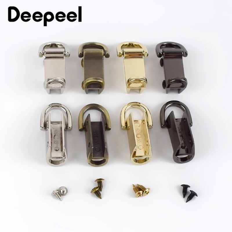 

2/4pairs 37mm Bag Side Clip Metal Buckles Screw Handbag Strap Handles Connector Clasp Hooks Bag Hanger DIY Leather Craft BF178