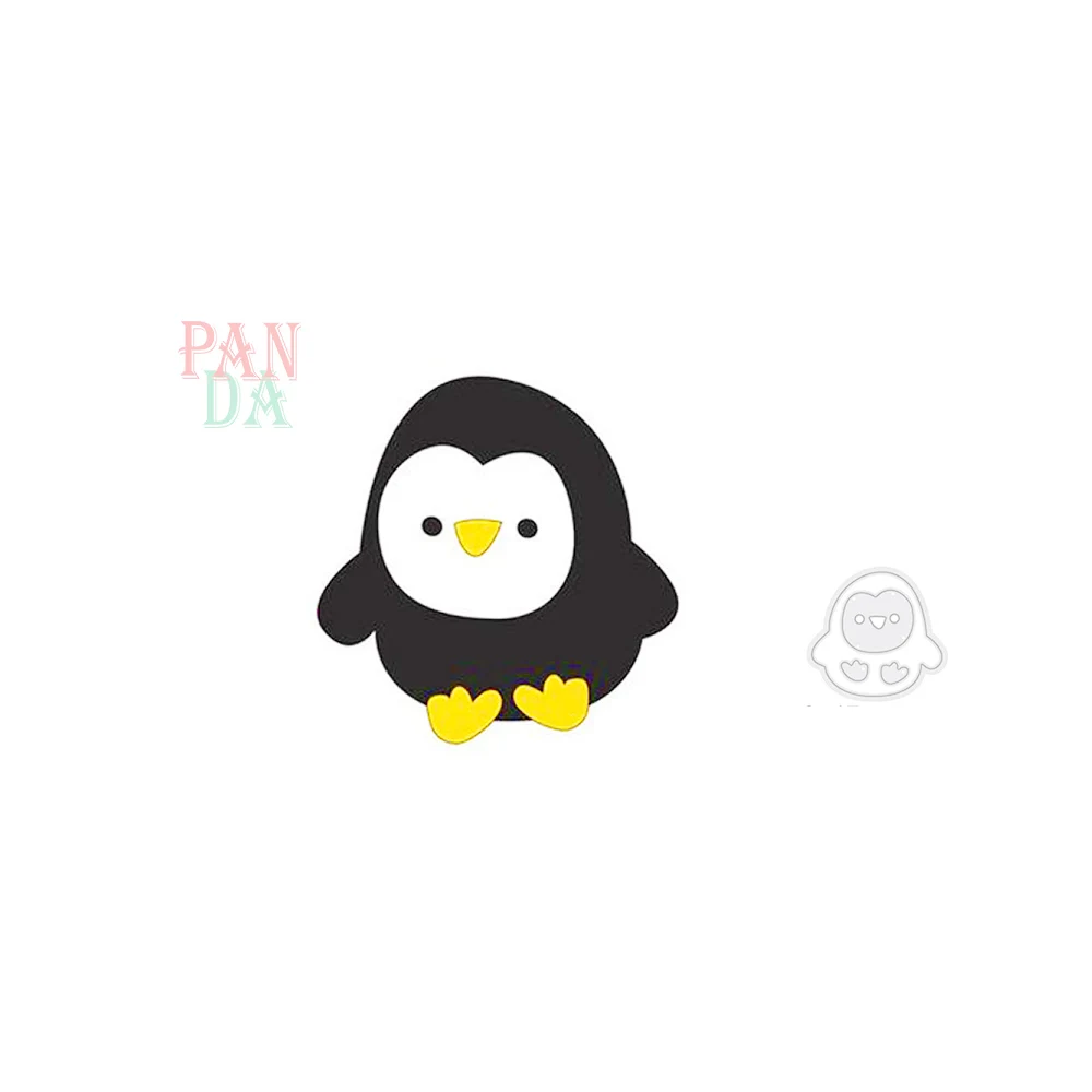 

Cute Small Penguin Metal Cutting Dies for DIY Scrapbooking Album Paper Gift Cards Decorative Crafts Embossing Die Cuts 2021