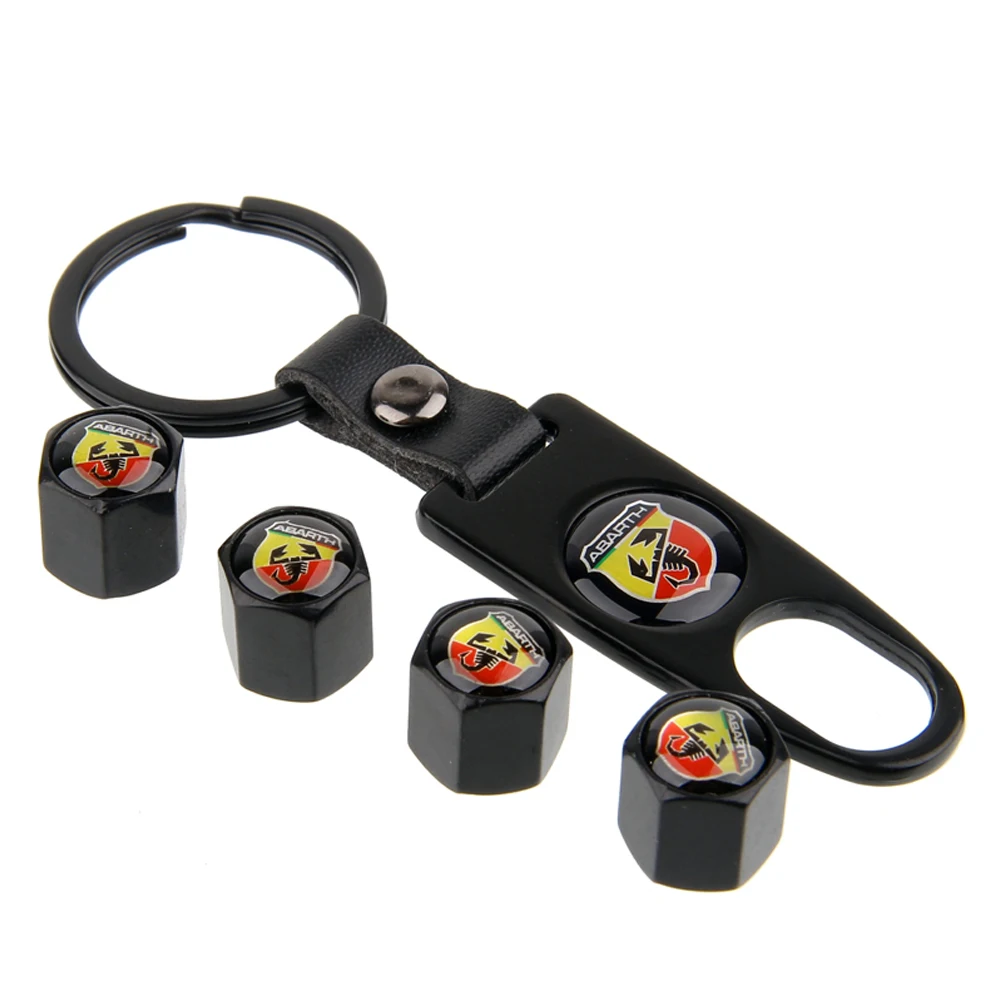 Для Abarth колпачки клапана для шин металлическая крышка автомобильных колес с