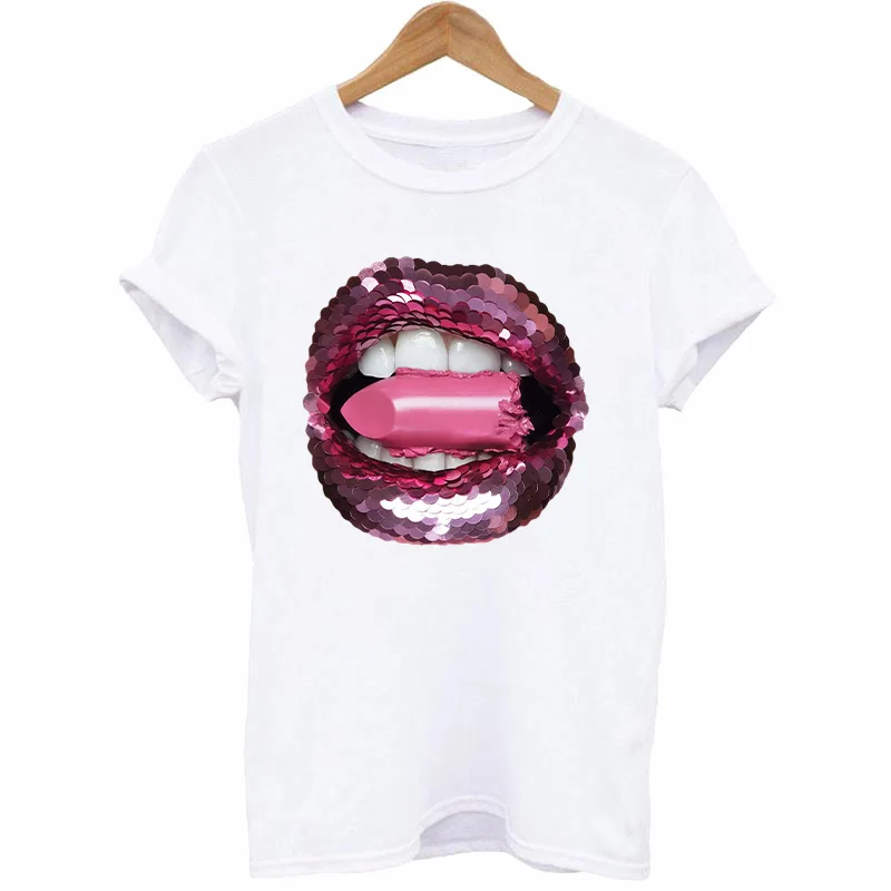 Sexy Lips Patches Fashion Women Heat Transfer Sticker On Clothes Thermal For T-Shirt Tops DIY Washable Iron Transfers | Дом и сад