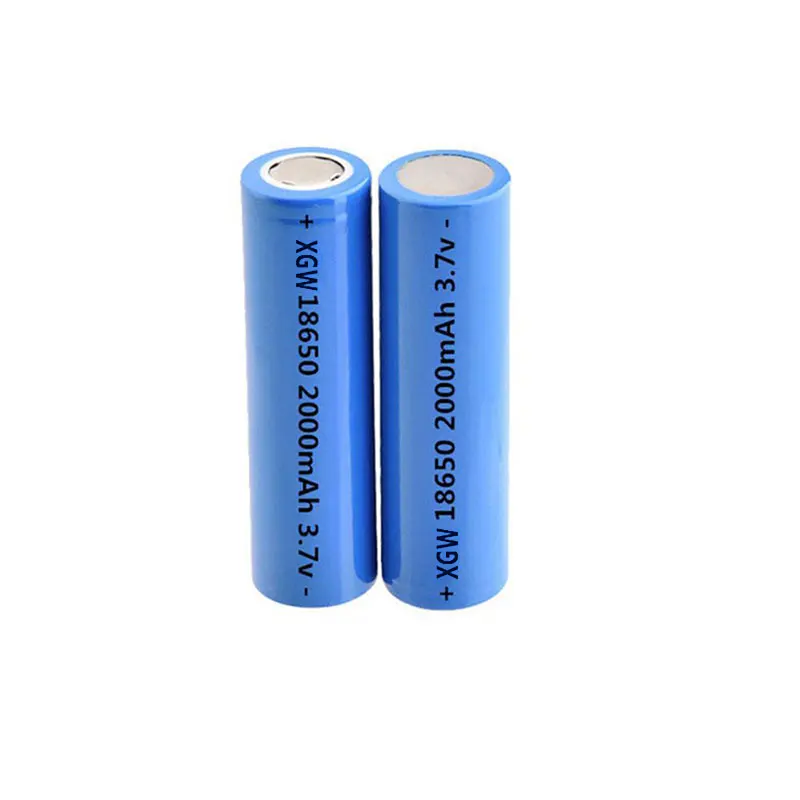 Литиевая аккумуляторная батарея 18650 2000 мАч 3 7 в для фонарика литий-ионная