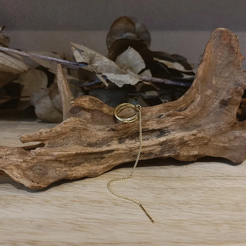 Женские длинные серьги-клипсы золотого цвета с кристаллами крест-кафф 2021 модная