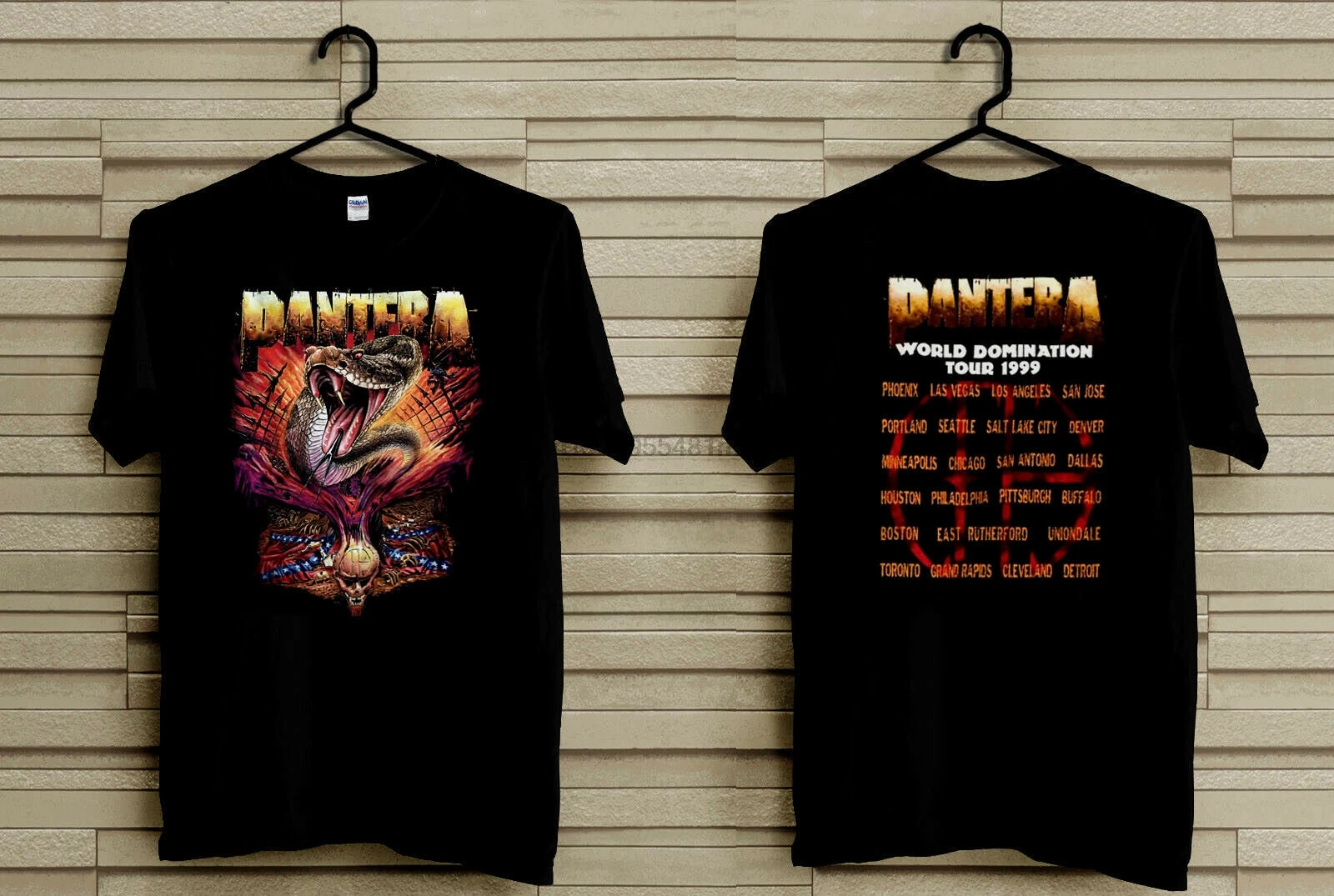 

Vintage Pantera T Shirt 1999 Vtg Metal Domination Tour Snake Winterland