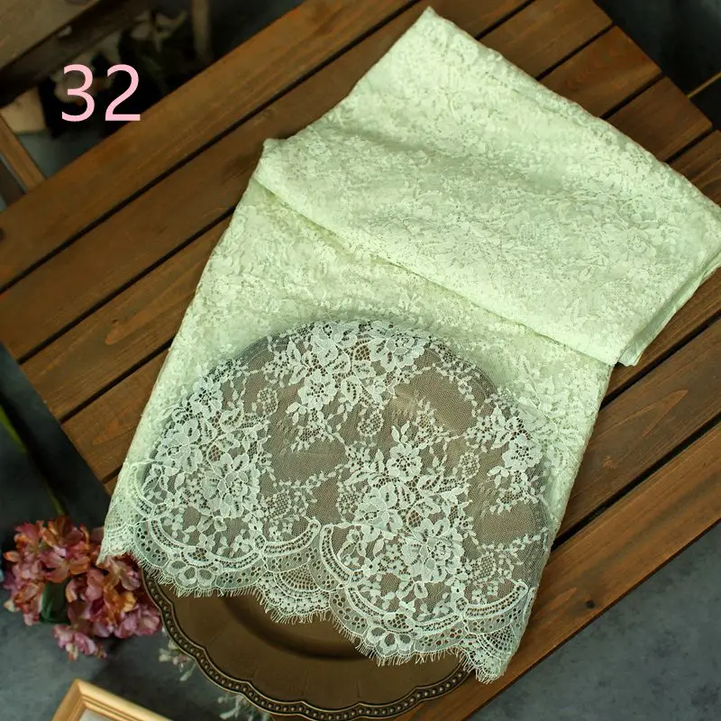 

42 Colors Dress Making Chantilly Lace Fabric 2021 NEW 1 Piece 150x300CM
