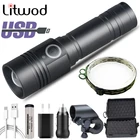 Xhp50 велосипедный светодиодный фонарик, USB перезаряжаемый аккумулятор 18650, магнитный хвост, масштабируемый, 2 в 1, для велоспорта и работы, Лампа 15 Вт