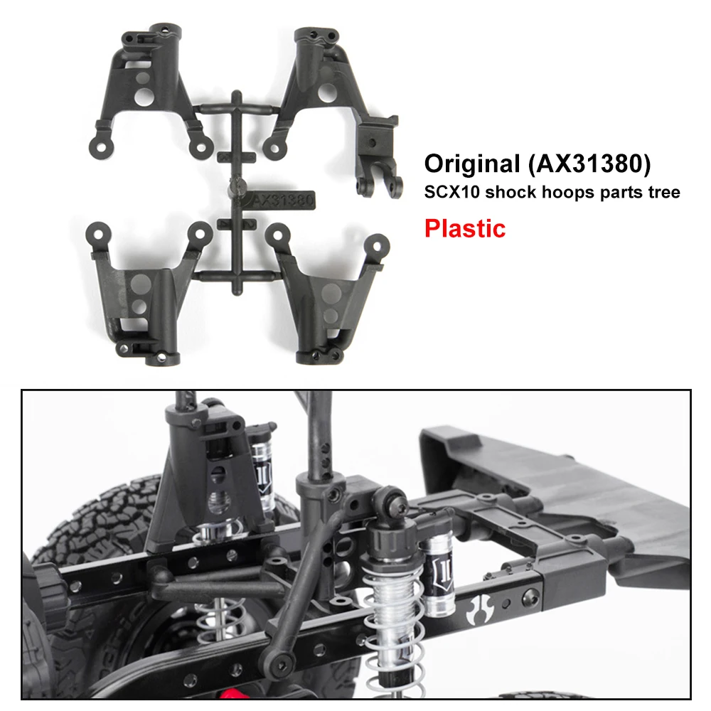 4 шт. металлические ударные кольца башенное крепление для 1/10 RC Crawler Car Axial SCX10 II