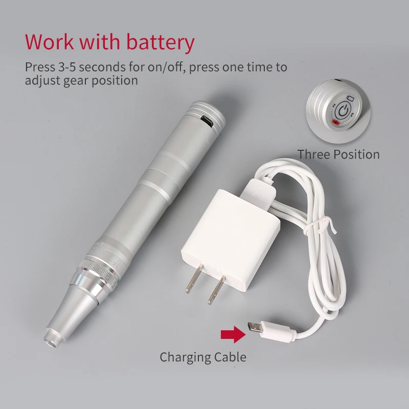 Профессиональные картриджи для игл ручка макияжа с перезаряжаемой батареей