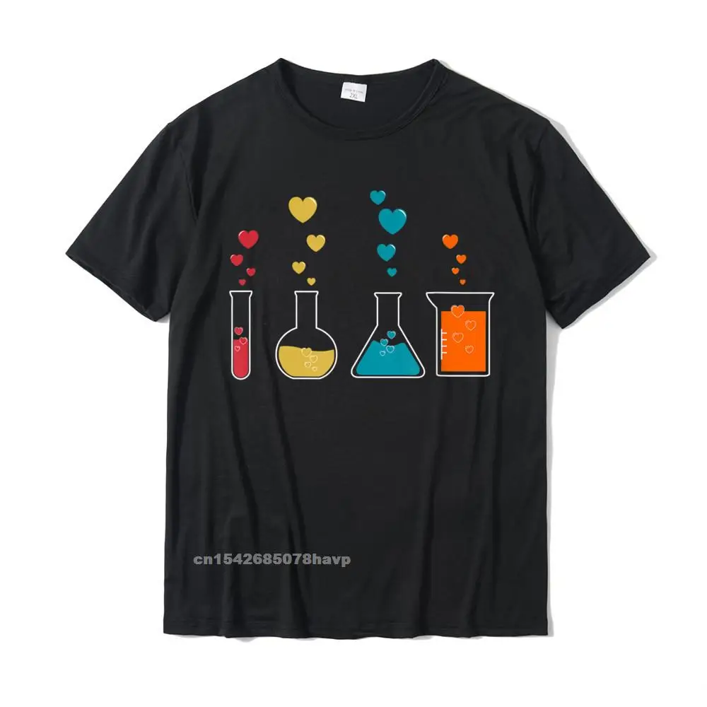 

Cute Chemistry Hearts Science Valentines Gift Nerd T-Shirt Cosie Tshirts Popular Tops T Shirt Cotton Men Leisure